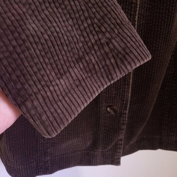 J Jill dark brown corduroy swing barn jacket - Picture 4 of 11